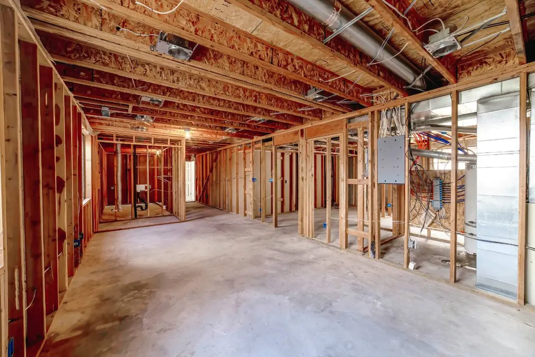 Residential electrical rough-in during construction