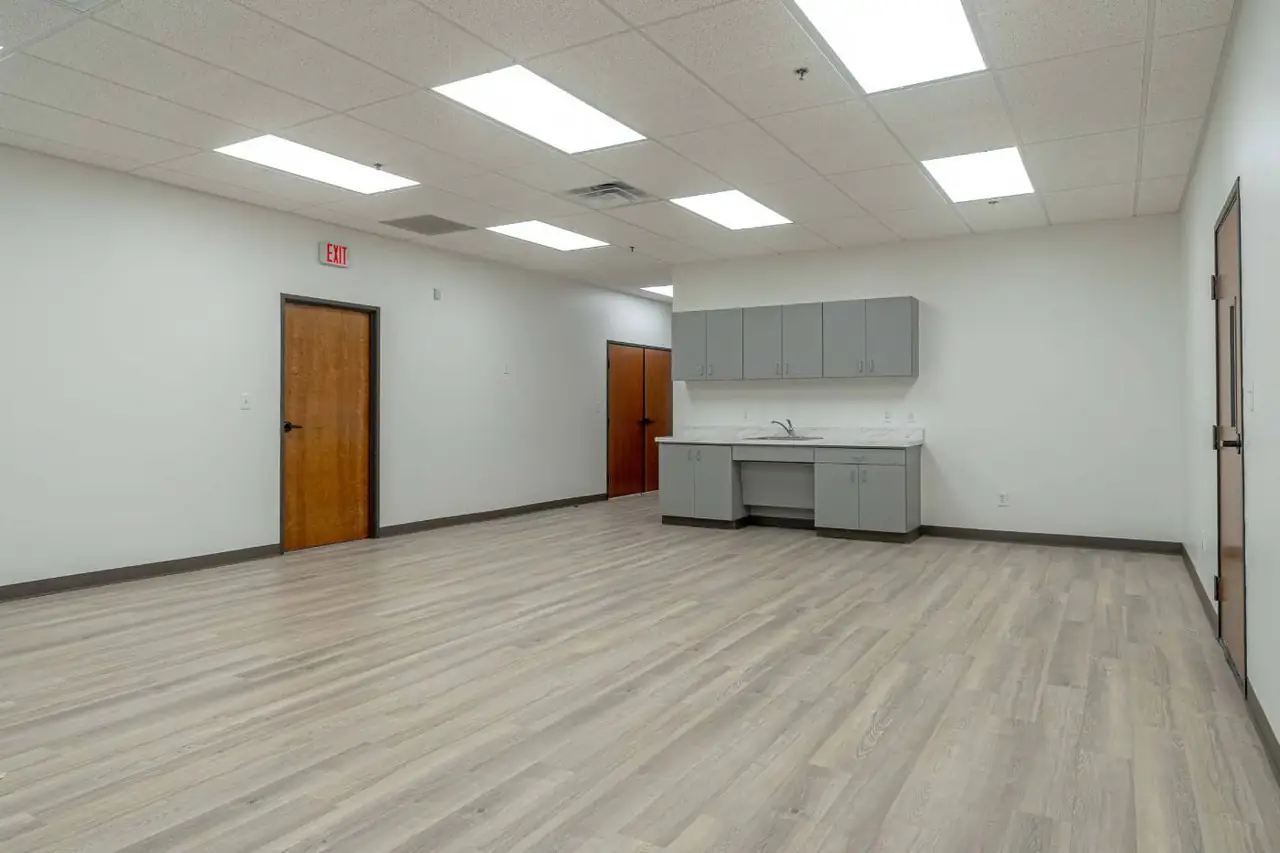 Office tenant build-out with new electrical and lighting